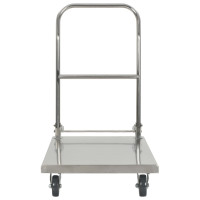 Produktbild för Rullvagn 82x53x86 cm rostfritt stål silver