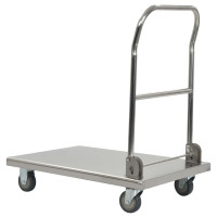 Produktbild för Rullvagn 82x53x86 cm rostfritt stål silver