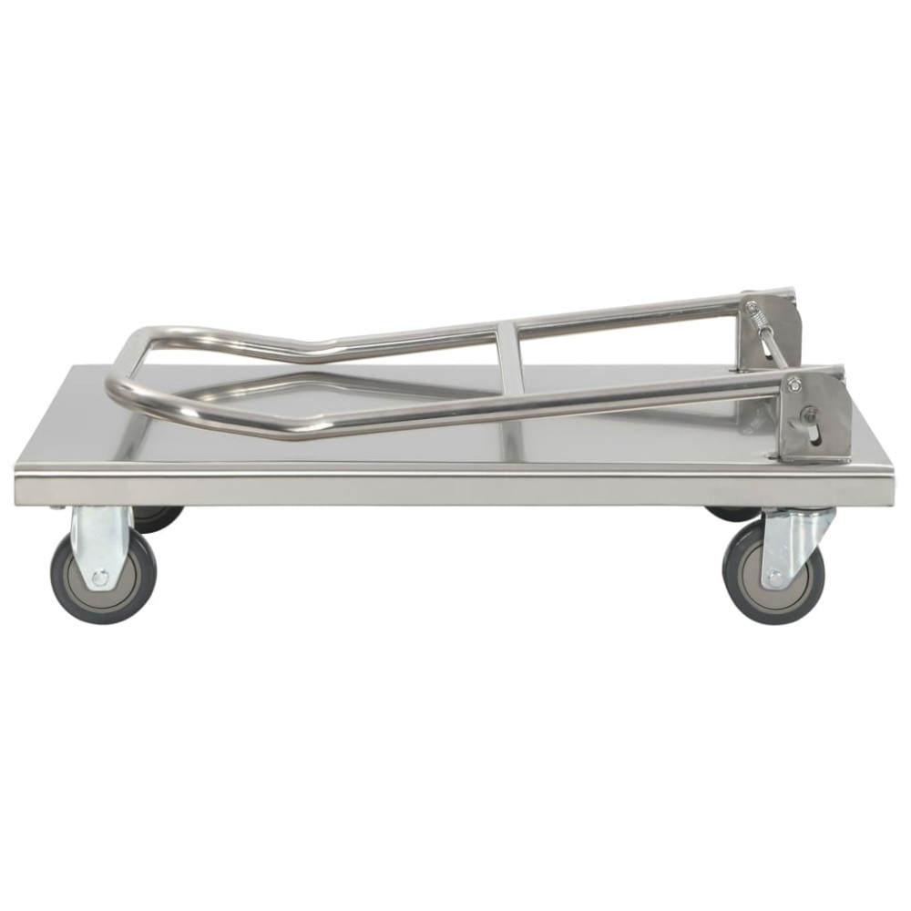 Produktbild för Rullvagn 82x53x86 cm rostfritt stål silver