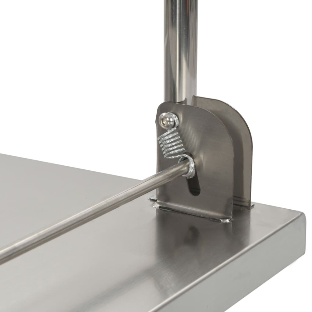 Produktbild för Rullvagn 82x53x86 cm rostfritt stål silver