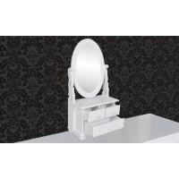 Produktbild för Bordsspegel med justerbar oval spegel MDF