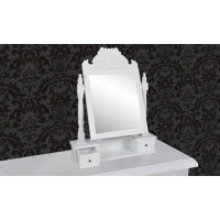 Miniatyr av produktbild för Bordsspegel med justerbar rektangulär spegel MDF
