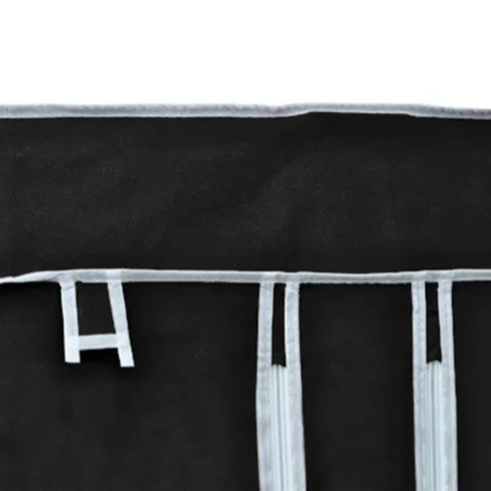 Produktbild för Garderob hopfällbar 110 x 45 x 175 cm svart