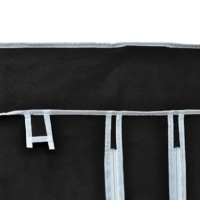 Produktbild för Garderob hopfällbar 110 x 45 x 175 cm svart