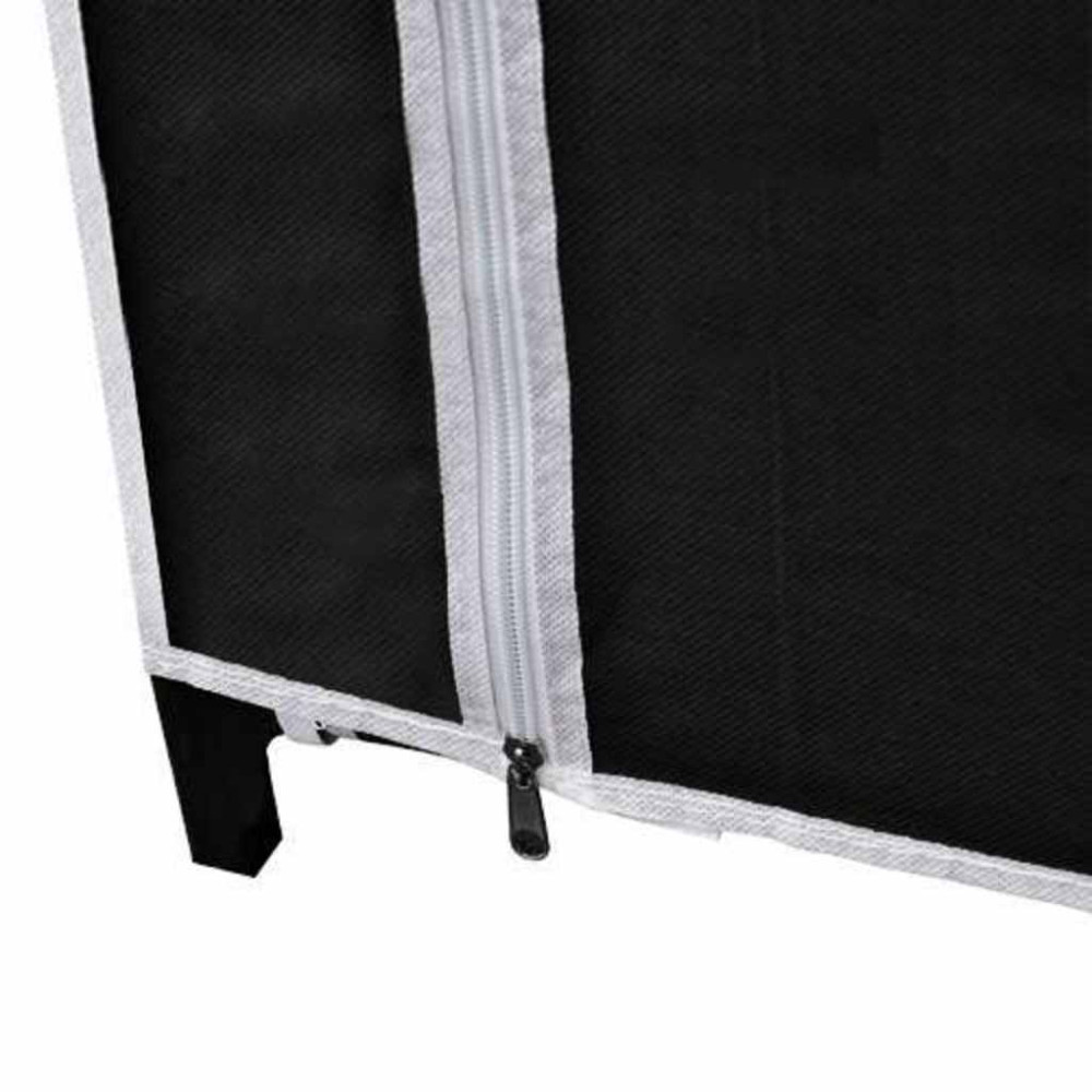 Produktbild för Garderob hopfällbar 110 x 45 x 175 cm svart
