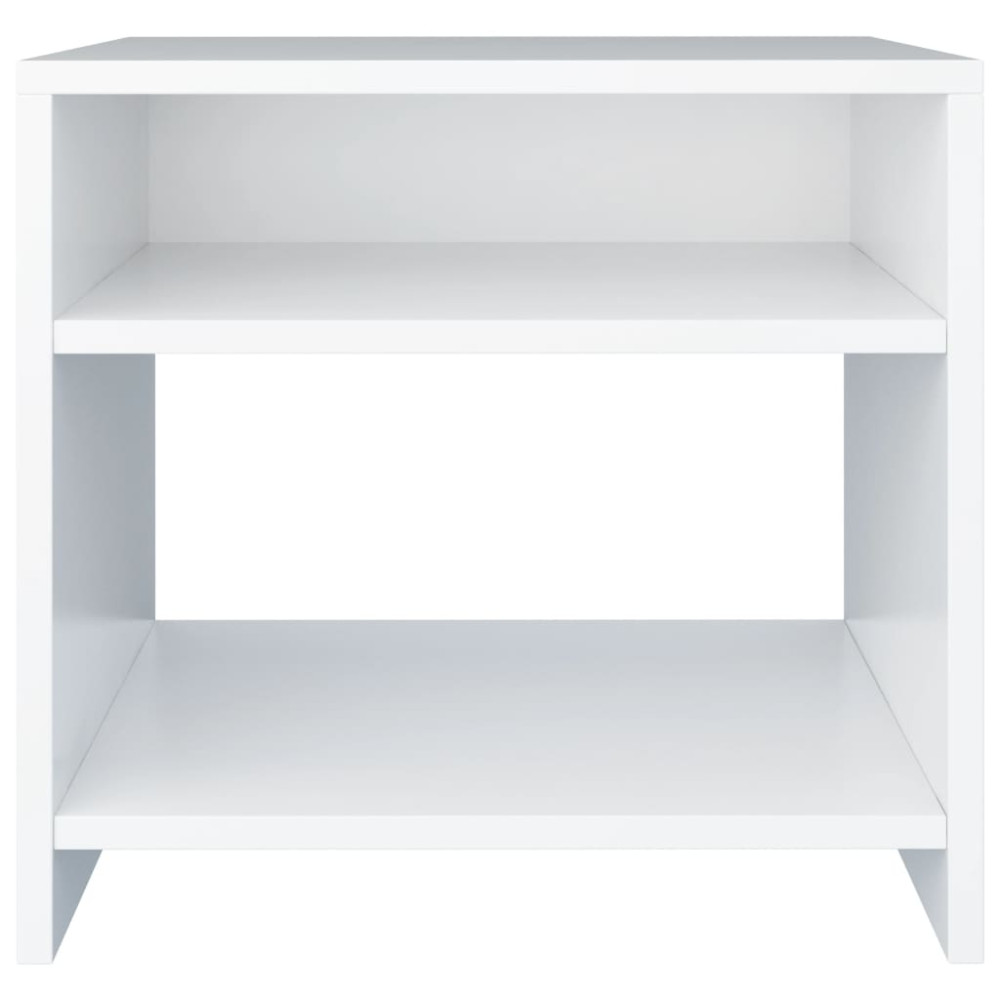 Produktbild för Sängbord vit 40x30x40 cm konstruerat trä