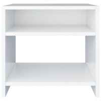 Produktbild för Sängbord vit 40x30x40 cm konstruerat trä