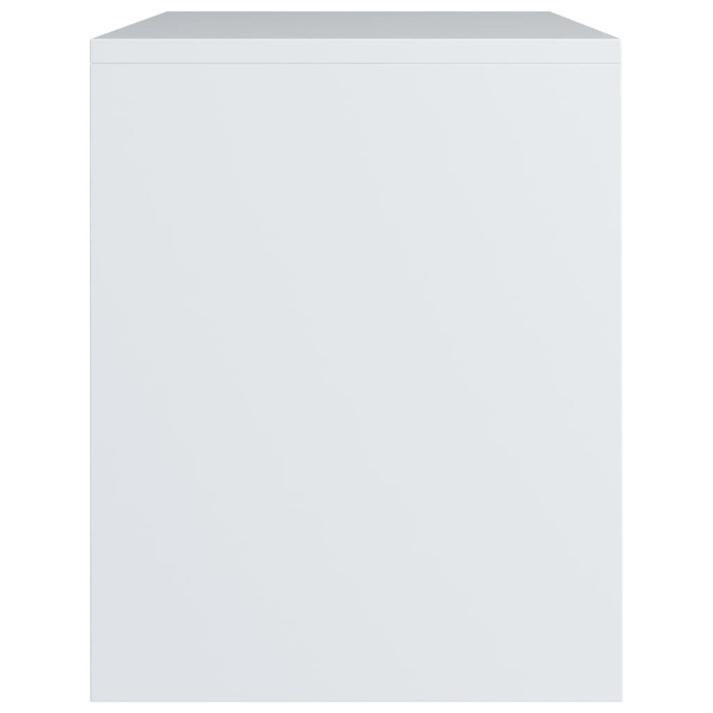 Produktbild för Sängbord vit 40x30x40 cm konstruerat trä