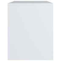 Produktbild för Sängbord vit 40x30x40 cm konstruerat trä