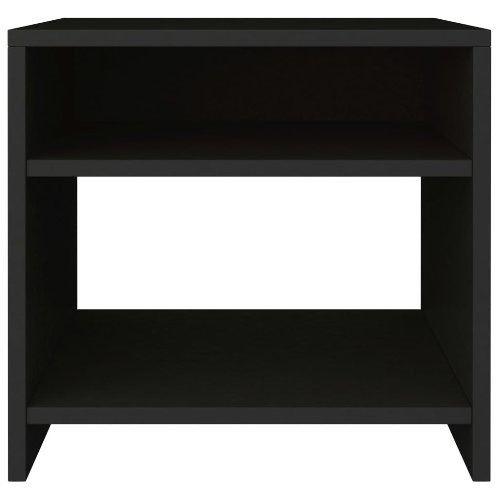 Produktbild för Sängbord 2 st svart 40x30x40 cm konstruerat trä