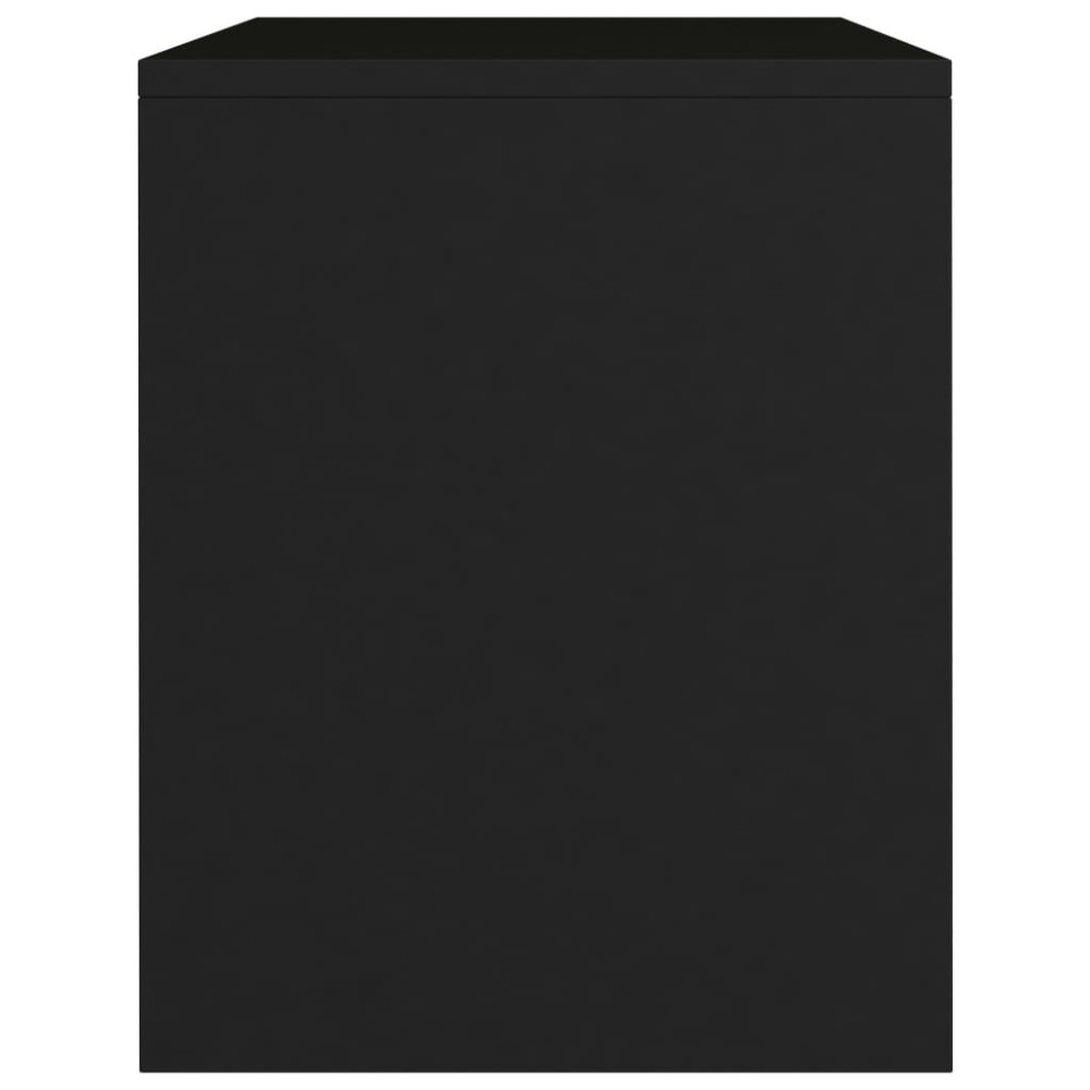 Produktbild för Sängbord 2 st svart 40x30x40 cm konstruerat trä