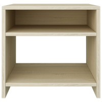 Produktbild för Sängbord sonoma-ek 40x30x40 cm konstruerat trä