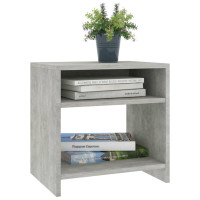 Produktbild för Sängbord 2 st betonggrå 40x30x40 cm konstruerat trä