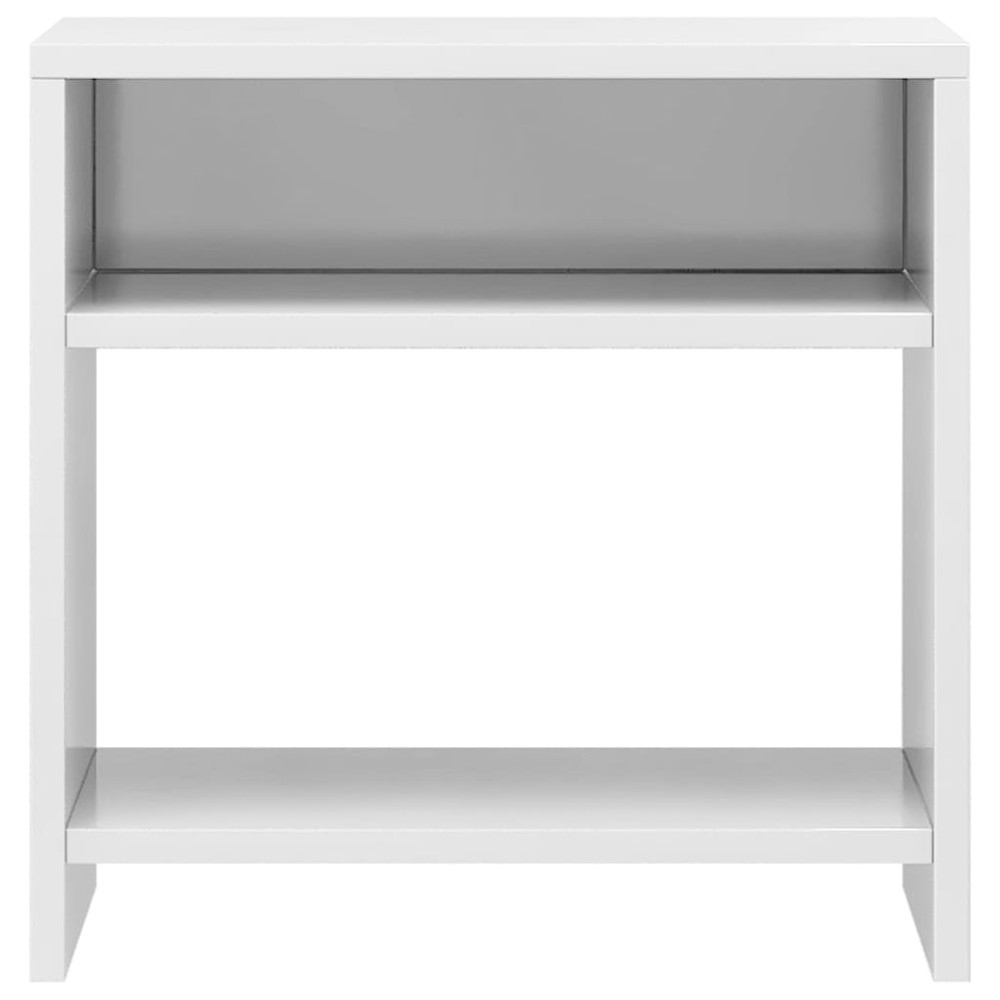Produktbild för Sängbord 2 st vit högglans 40x30x40 cm konstruerat trä