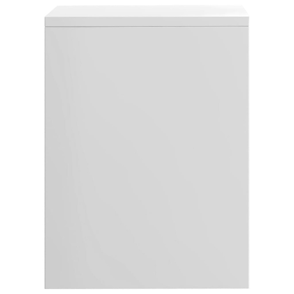 Produktbild för Sängbord 2 st vit högglans 40x30x40 cm konstruerat trä