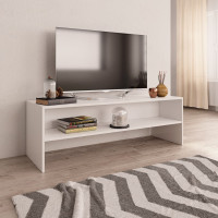 Produktbild för Tv-bänk vit 120x40x40 cm konstruerat trä