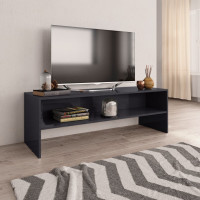 Produktbild för TV-bänk grå högglans 120x40x40 cm konstruerat trä