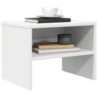 Produktbild för Sängbord vit 40x30x30 cm konstruerat trä