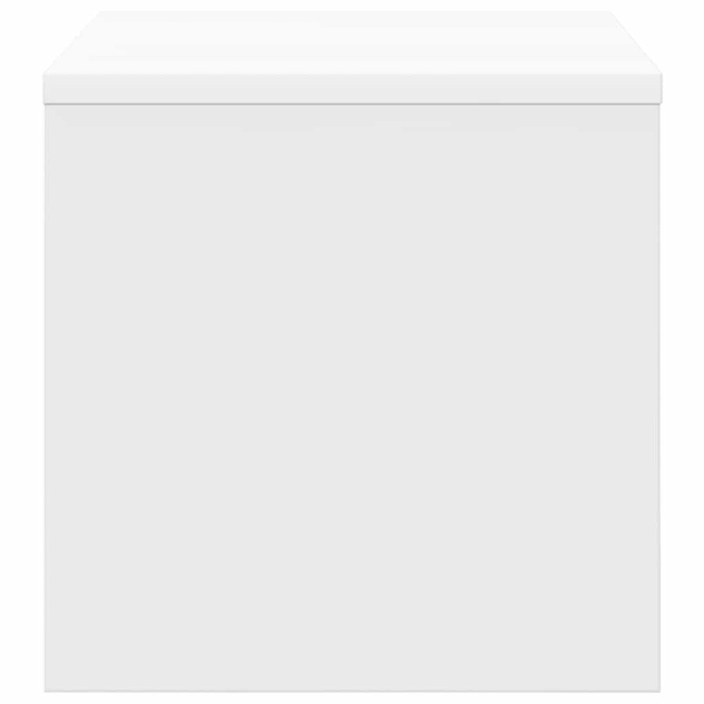 Produktbild för Sängbord vit 40x30x30 cm konstruerat trä