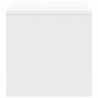 Produktbild för Sängbord vit 40x30x30 cm konstruerat trä