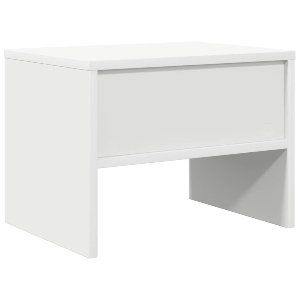 Produktbild för Sängbord vit 40x30x30 cm konstruerat trä
