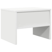Produktbild för Sängbord vit 40x30x30 cm konstruerat trä