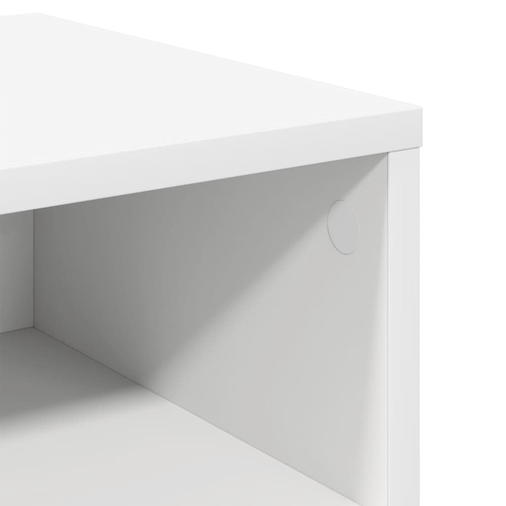 Produktbild för Sängbord vit 40x30x30 cm konstruerat trä