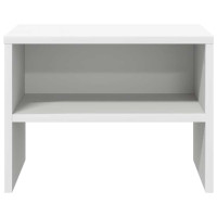 Produktbild för Sängbord 2 st vit 40x30x30 cm konstruerat trä