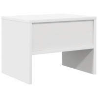 Produktbild för Sängbord 2 st vit 40x30x30 cm konstruerat trä