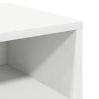 Produktbild för Sängbord 2 st vit 40x30x30 cm konstruerat trä