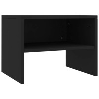 Produktbild för Sängbord svart 40x30x30 cm konstruerat trä
