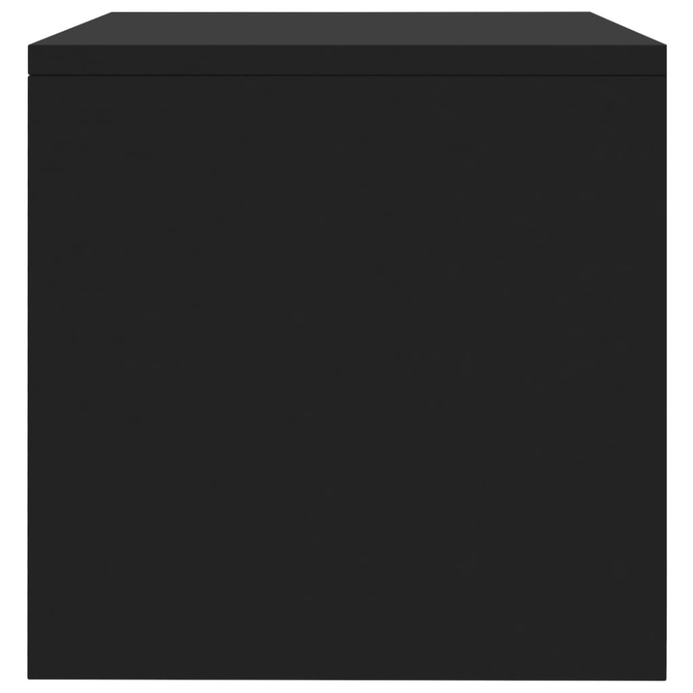 Produktbild för Sängbord 2 st svart 40x30x30 cm konstruerat trä
