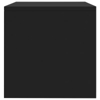 Produktbild för Sängbord 2 st svart 40x30x30 cm konstruerat trä