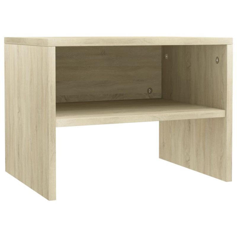 Produktbild för Sängbord sonoma ek 40x30x30 cm konstruerat trä