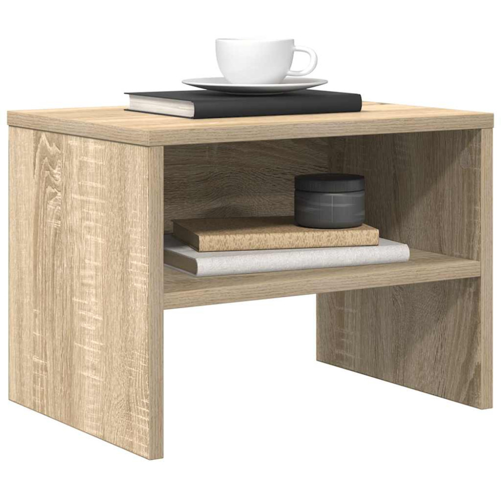 Produktbild för Sängbord sonoma ek 40x30x30 cm konstruerat trä