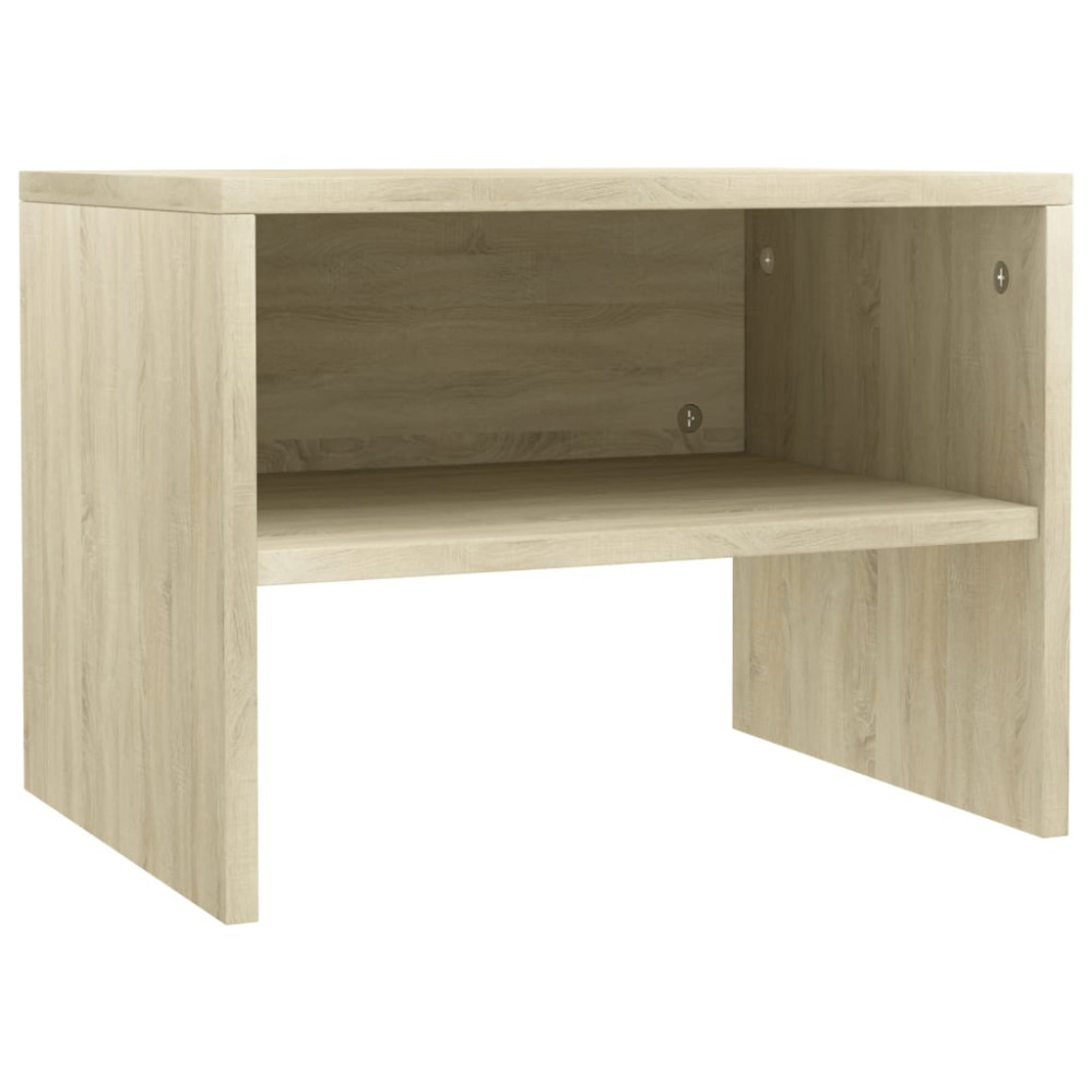 Produktbild för Sängbord 2 st sonoma ek 40x30x30 cm konstruerat trä