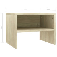 Produktbild för Sängbord 2 st sonoma ek 40x30x30 cm konstruerat trä