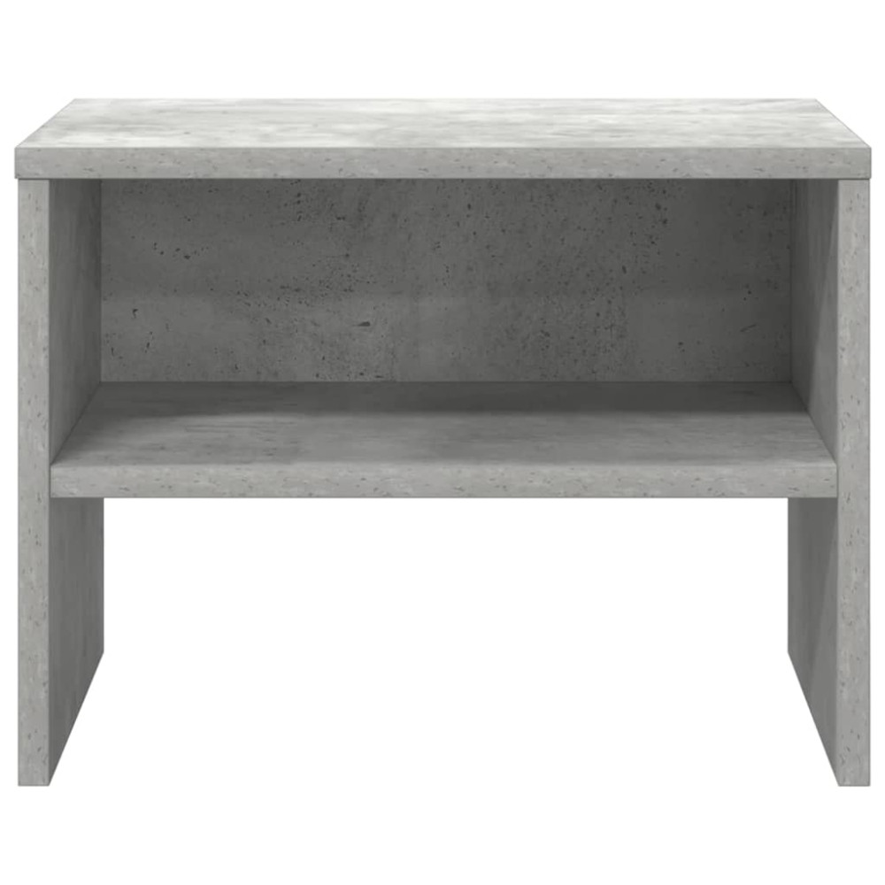 Produktbild för Sängbord betonggrå 40x30x30 cm konstruerat trä