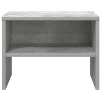 Produktbild för Sängbord betonggrå 40x30x30 cm konstruerat trä