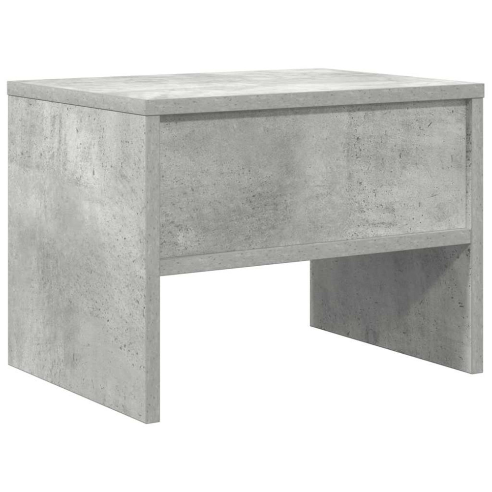 Produktbild för Sängbord betonggrå 40x30x30 cm konstruerat trä