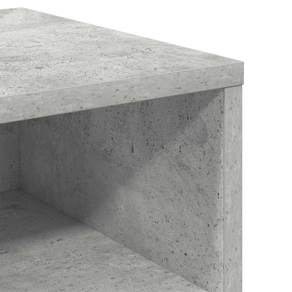 Produktbild för Sängbord betonggrå 40x30x30 cm konstruerat trä