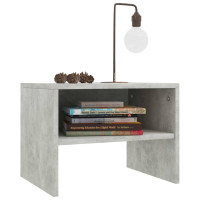 Produktbild för Sängbord 2 st betonggrå 40x30x30 cm konstruerat trä