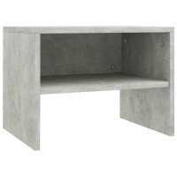 Produktbild för Sängbord 2 st betonggrå 40x30x30 cm konstruerat trä