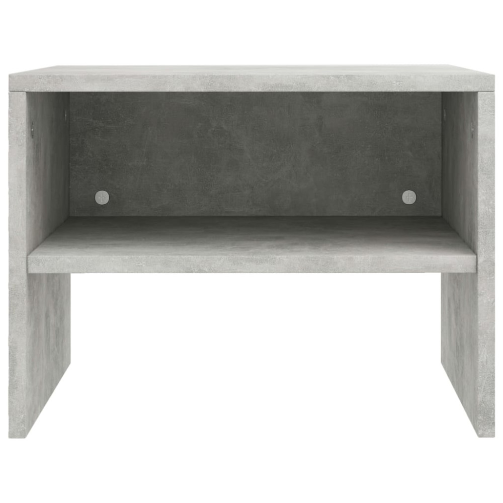 Produktbild för Sängbord 2 st betonggrå 40x30x30 cm konstruerat trä