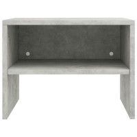Produktbild för Sängbord 2 st betonggrå 40x30x30 cm konstruerat trä