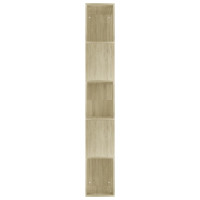 Produktbild för Bokhylla/Rumsavdelare sonoma-ek 45x24x159 cm konstruerat trä