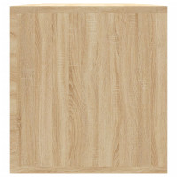 Produktbild för Vinylhylla sonoma-ek 71x34x36 cm konstruerat trä