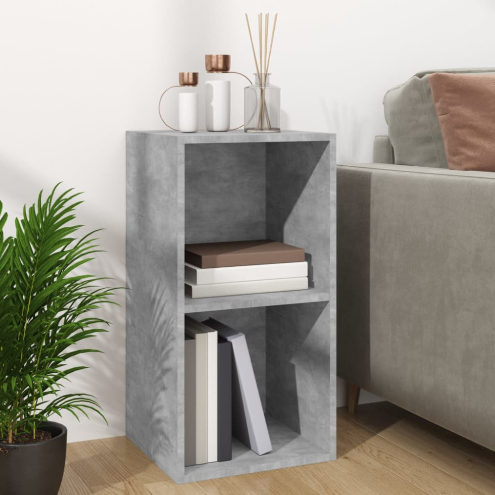 Produktbild för Vinylhylla betonggrå 71x34x36 cm konstruerat trä