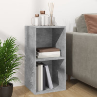 Produktbild för Vinylhylla betonggrå 71x34x36 cm konstruerat trä