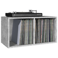 Produktbild för Vinylhylla betonggrå 71x34x36 cm konstruerat trä